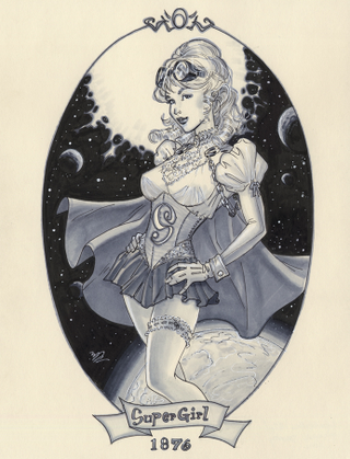 Illustration for article titled Corset-wearing superwomen from the Age of Steam